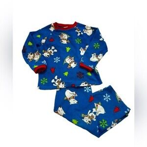 Christmas Fleece Snowman Pajama Set Children's Place size 5/6